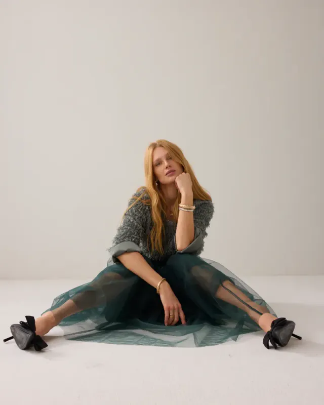 Summum, grønt tyllskjørt