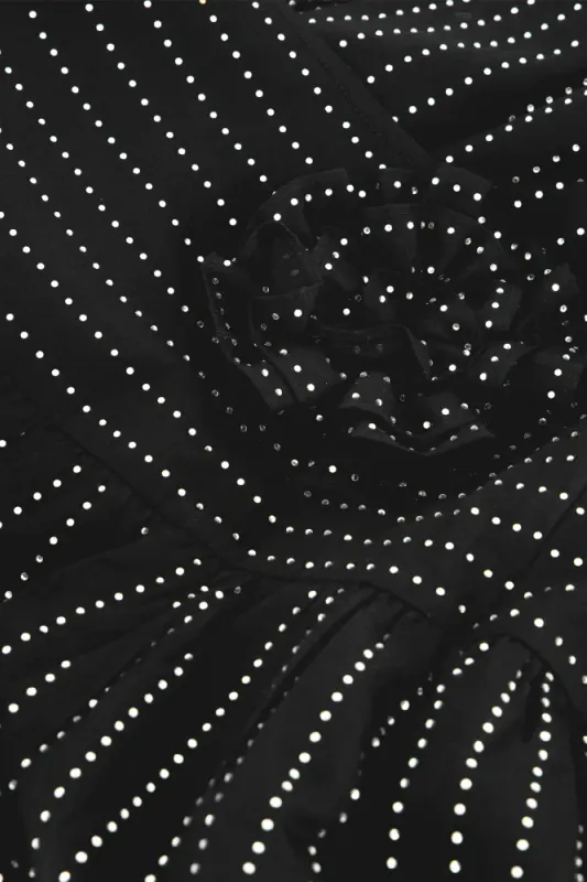 Fabienne Chapot Boba Rhinestone Skirt, sort