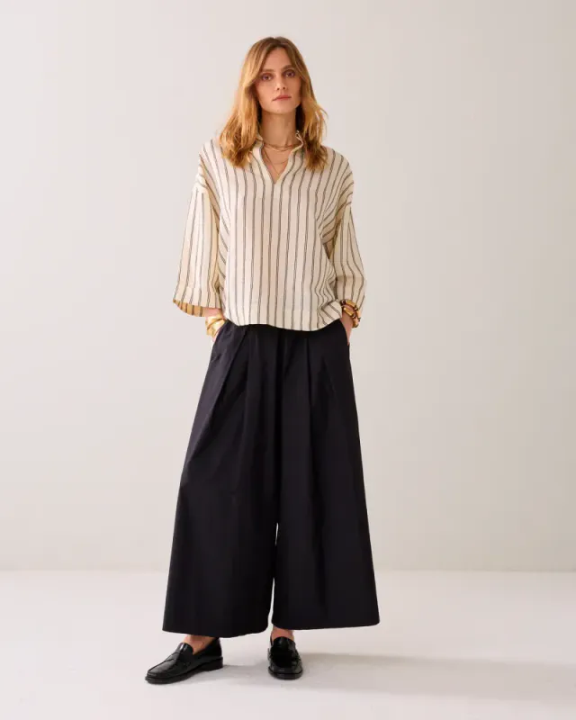 Summum, trousers taft light, sort