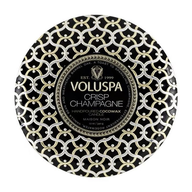 Hovedbilde Voluspa three wick tin candle, Crisp Champagne