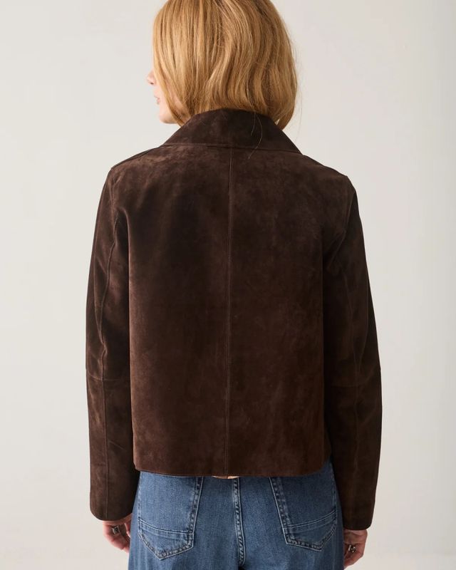 Summum jacket suede, mokkabrun