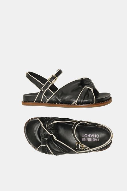 Hovedbilde Fabienne Sasa sandal, hvit og sort