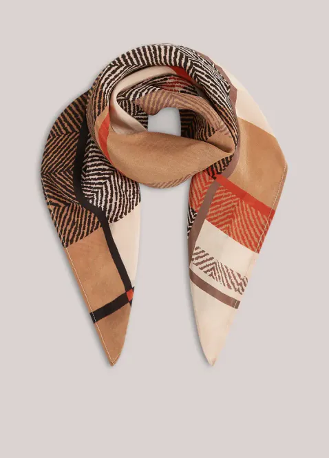 Hovedbilde Summum satin scarf, multicolor square