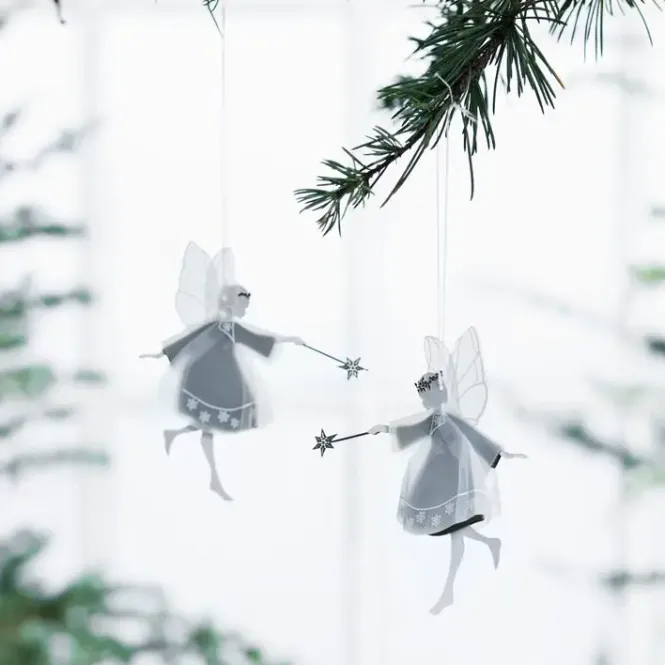 Hovedbilde Jette Frölich papirklipp - dansende fe - 2 pk små