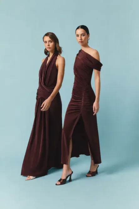 Hovedbilde Elliat Simone one shoulder maxi dress, brun