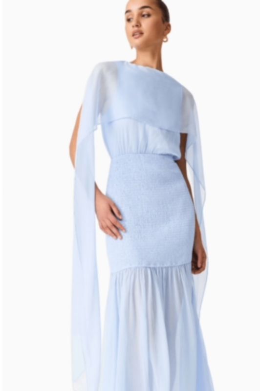 Elliat, Eliane cape dress, lys blå