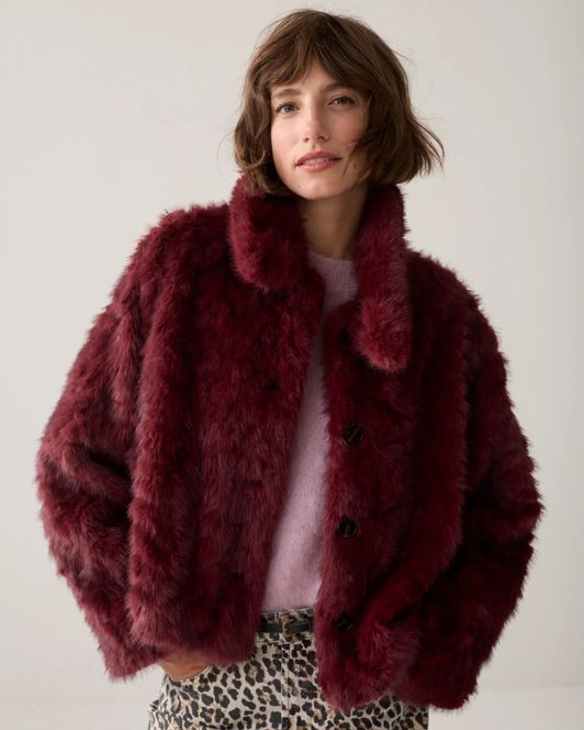 Hovedbilde Summum jacket faux fur, burgunder