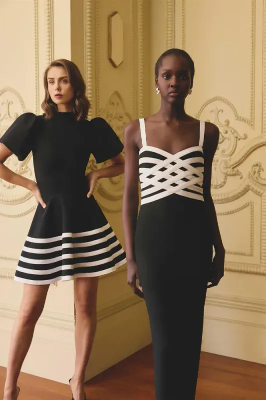 Elliat, Ninette mini dress black & white