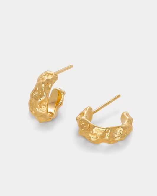Hovedbilde Bjørg Jewellery Memoria Hoops, forgylt sølv ...