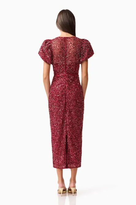 Hovedbilde Elliatt, Carmen midi dress, rød